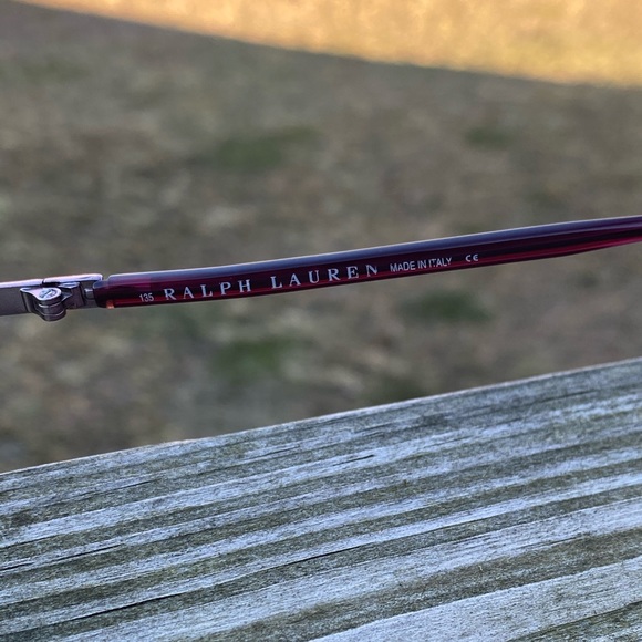 Ralph Lauren glasses frames Red metallic made in Italy - Picture 5 of 11